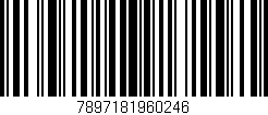 Código de barras (EAN, GTIN, SKU, ISBN): '7897181960246'
