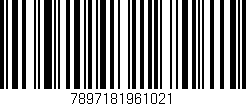 Código de barras (EAN, GTIN, SKU, ISBN): '7897181961021'