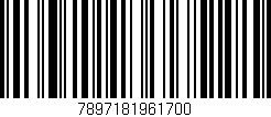 Código de barras (EAN, GTIN, SKU, ISBN): '7897181961700'