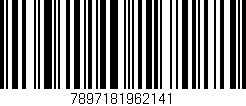 Código de barras (EAN, GTIN, SKU, ISBN): '7897181962141'