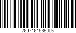 Código de barras (EAN, GTIN, SKU, ISBN): '7897181965005'