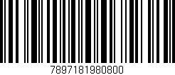 Código de barras (EAN, GTIN, SKU, ISBN): '7897181980800'