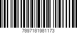 Código de barras (EAN, GTIN, SKU, ISBN): '7897181981173'