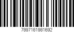 Código de barras (EAN, GTIN, SKU, ISBN): '7897181981692'