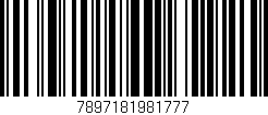 Código de barras (EAN, GTIN, SKU, ISBN): '7897181981777'