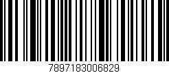 Código de barras (EAN, GTIN, SKU, ISBN): '7897183006829'