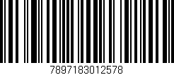 Código de barras (EAN, GTIN, SKU, ISBN): '7897183012578'