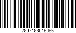 Código de barras (EAN, GTIN, SKU, ISBN): '7897183016965'
