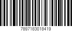 Código de barras (EAN, GTIN, SKU, ISBN): '7897183018419'