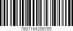 Código de barras (EAN, GTIN, SKU, ISBN): '7897184259705'