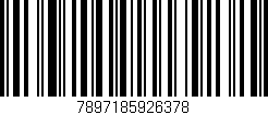 Código de barras (EAN, GTIN, SKU, ISBN): '7897185926378'