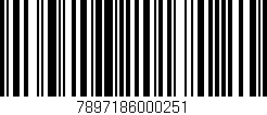 Código de barras (EAN, GTIN, SKU, ISBN): '7897186000251'