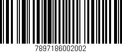 Código de barras (EAN, GTIN, SKU, ISBN): '7897186002002'