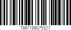Código de barras (EAN, GTIN, SKU, ISBN): '7897186075327'