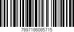 Código de barras (EAN, GTIN, SKU, ISBN): '7897186085715'