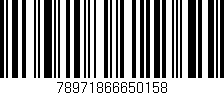 Código de barras (EAN, GTIN, SKU, ISBN): '78971866650158'