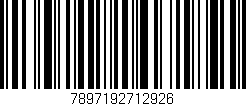 Código de barras (EAN, GTIN, SKU, ISBN): '7897192712926'