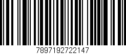 Código de barras (EAN, GTIN, SKU, ISBN): '7897192722147'