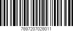 Código de barras (EAN, GTIN, SKU, ISBN): '7897207028011'