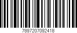 Código de barras (EAN, GTIN, SKU, ISBN): '7897207092418'