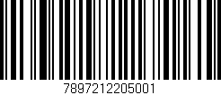Código de barras (EAN, GTIN, SKU, ISBN): '7897212205001'