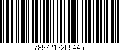 Código de barras (EAN, GTIN, SKU, ISBN): '7897212205445'