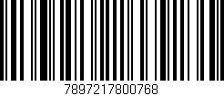 Código de barras (EAN, GTIN, SKU, ISBN): '7897217800768'