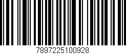 Código de barras (EAN, GTIN, SKU, ISBN): '7897225100928'
