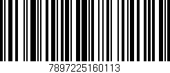 Código de barras (EAN, GTIN, SKU, ISBN): '7897225160113'