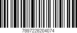 Código de barras (EAN, GTIN, SKU, ISBN): '7897228204074'