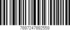 Código de barras (EAN, GTIN, SKU, ISBN): '7897247892559'