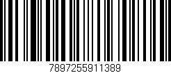 Código de barras (EAN, GTIN, SKU, ISBN): '7897255911389'