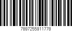 Código de barras (EAN, GTIN, SKU, ISBN): '7897255911778'