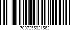 Código de barras (EAN, GTIN, SKU, ISBN): '7897255921562'