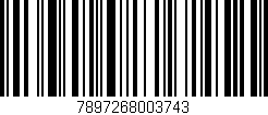 Código de barras (EAN, GTIN, SKU, ISBN): '7897268003743'