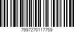 Código de barras (EAN, GTIN, SKU, ISBN): '7897270117759'
