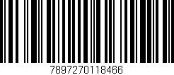 Código de barras (EAN, GTIN, SKU, ISBN): '7897270118466'
