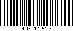 Código de barras (EAN, GTIN, SKU, ISBN): '7897270125136'