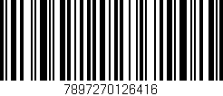 Código de barras (EAN, GTIN, SKU, ISBN): '7897270126416'