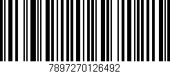 Código de barras (EAN, GTIN, SKU, ISBN): '7897270126492'