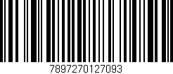 Código de barras (EAN, GTIN, SKU, ISBN): '7897270127093'