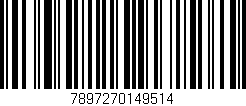 Código de barras (EAN, GTIN, SKU, ISBN): '7897270149514'