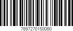 Código de barras (EAN, GTIN, SKU, ISBN): '7897270150060'