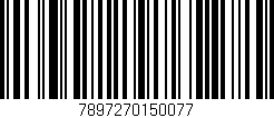 Código de barras (EAN, GTIN, SKU, ISBN): '7897270150077'