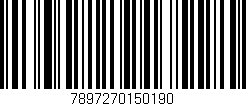 Código de barras (EAN, GTIN, SKU, ISBN): '7897270150190'