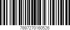 Código de barras (EAN, GTIN, SKU, ISBN): '7897270160526'
