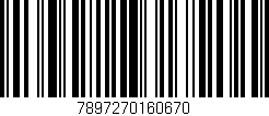 Código de barras (EAN, GTIN, SKU, ISBN): '7897270160670'