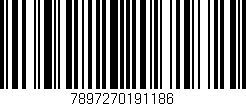 Código de barras (EAN, GTIN, SKU, ISBN): '7897270191186'
