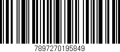 Código de barras (EAN, GTIN, SKU, ISBN): '7897270195849'