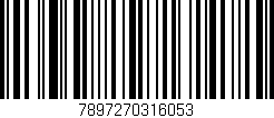 Código de barras (EAN, GTIN, SKU, ISBN): '7897270316053'